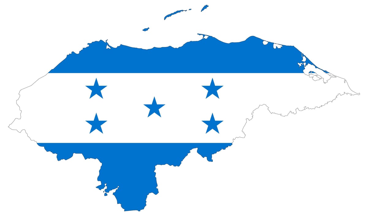 kort over Honduras flag