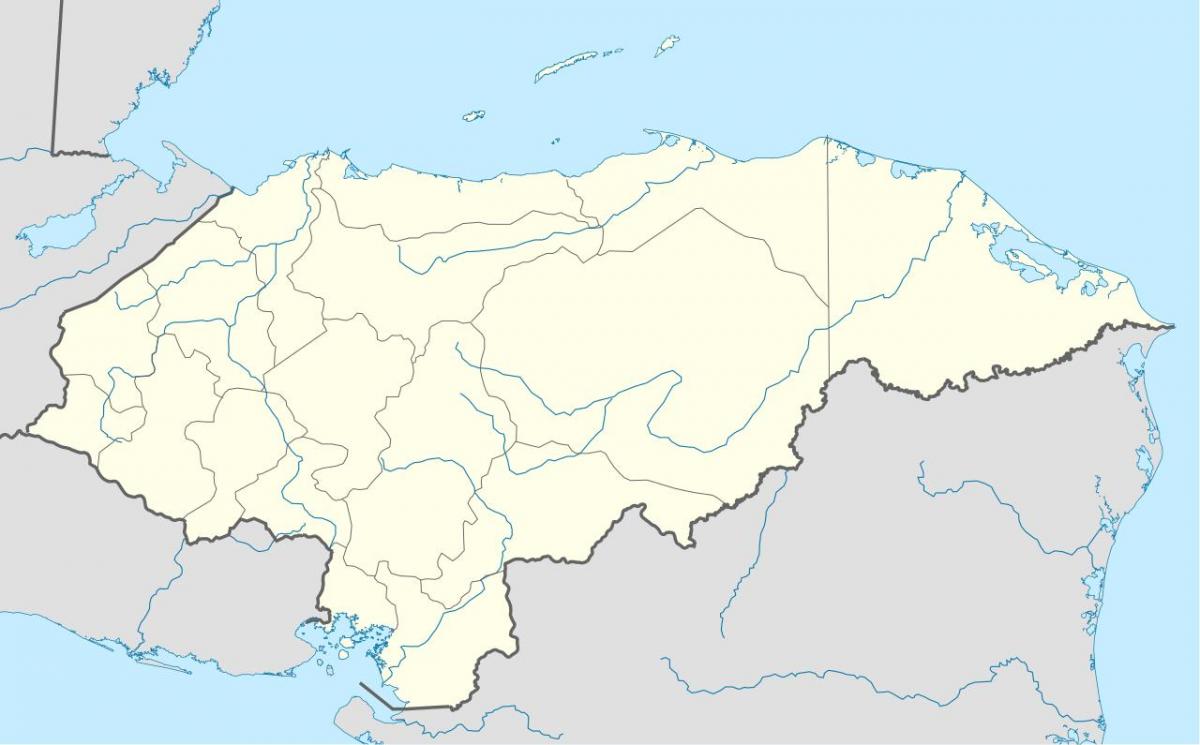kort, der viser, Honduras