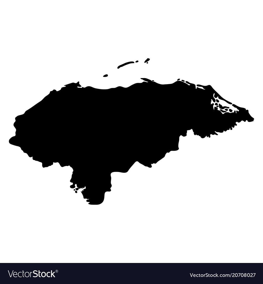 kort over Honduras kort vektor