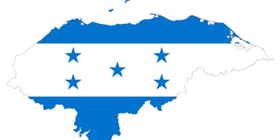 Kort over Honduras flag
