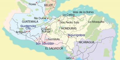 Kort over mosquitia Honduras